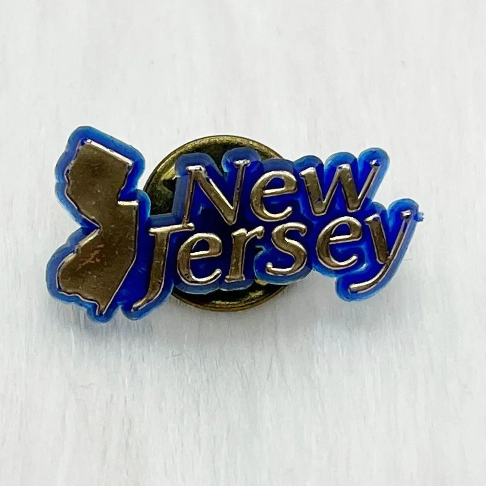 🔮 5/$25 Vintage New Jersey Pin